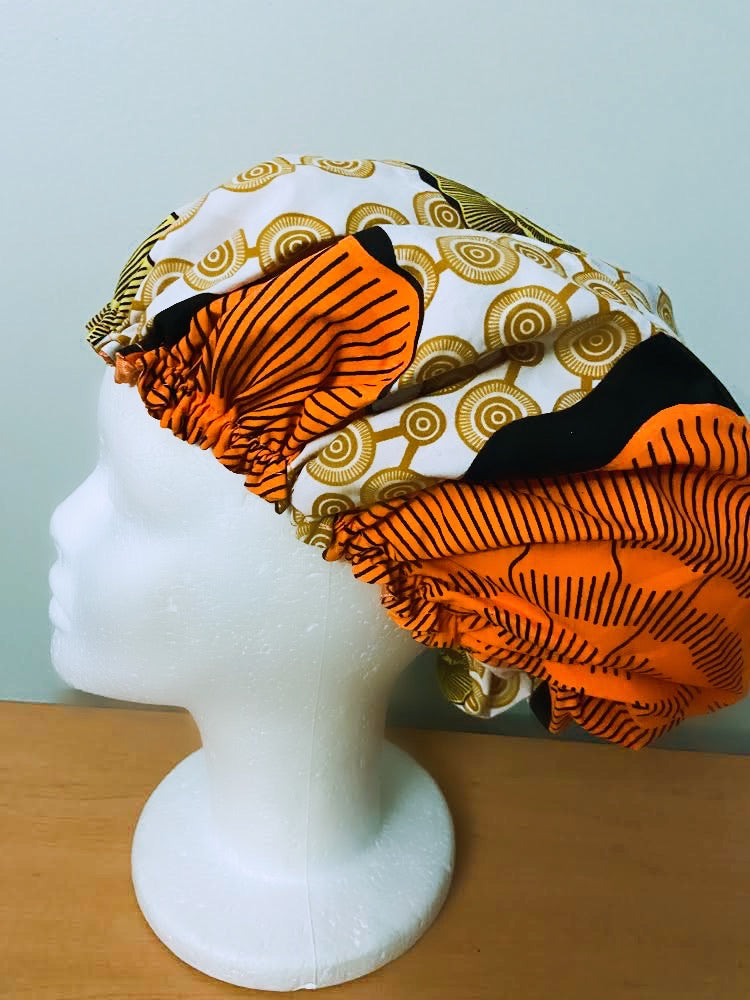 Ankara Satin Lined Bonnet
