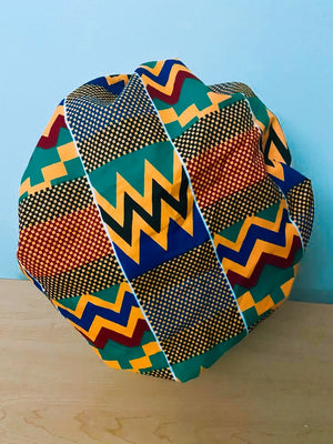 Ankara Satin Lined Bonnet