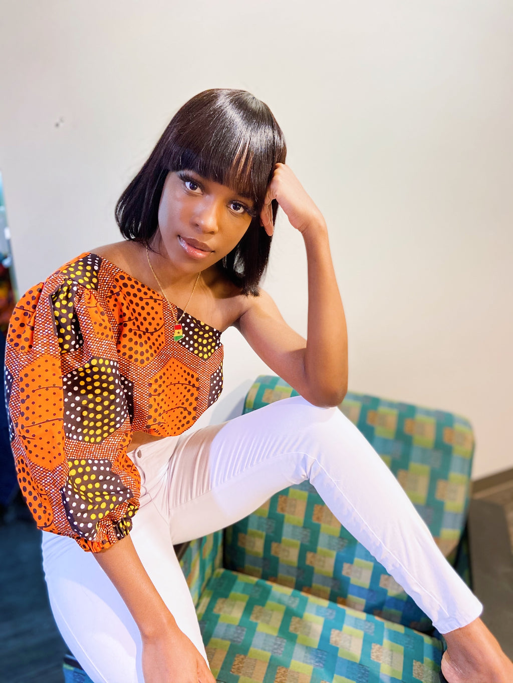 Ankara Wrap Top