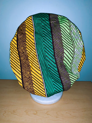 Ankara Satin Lined Bonnet