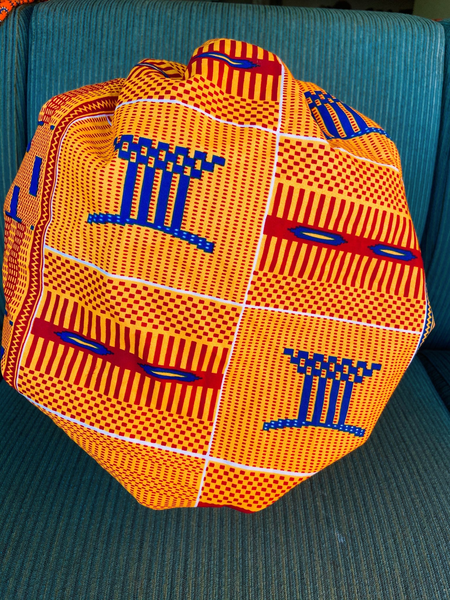Ankara Satin Lined Bonnet