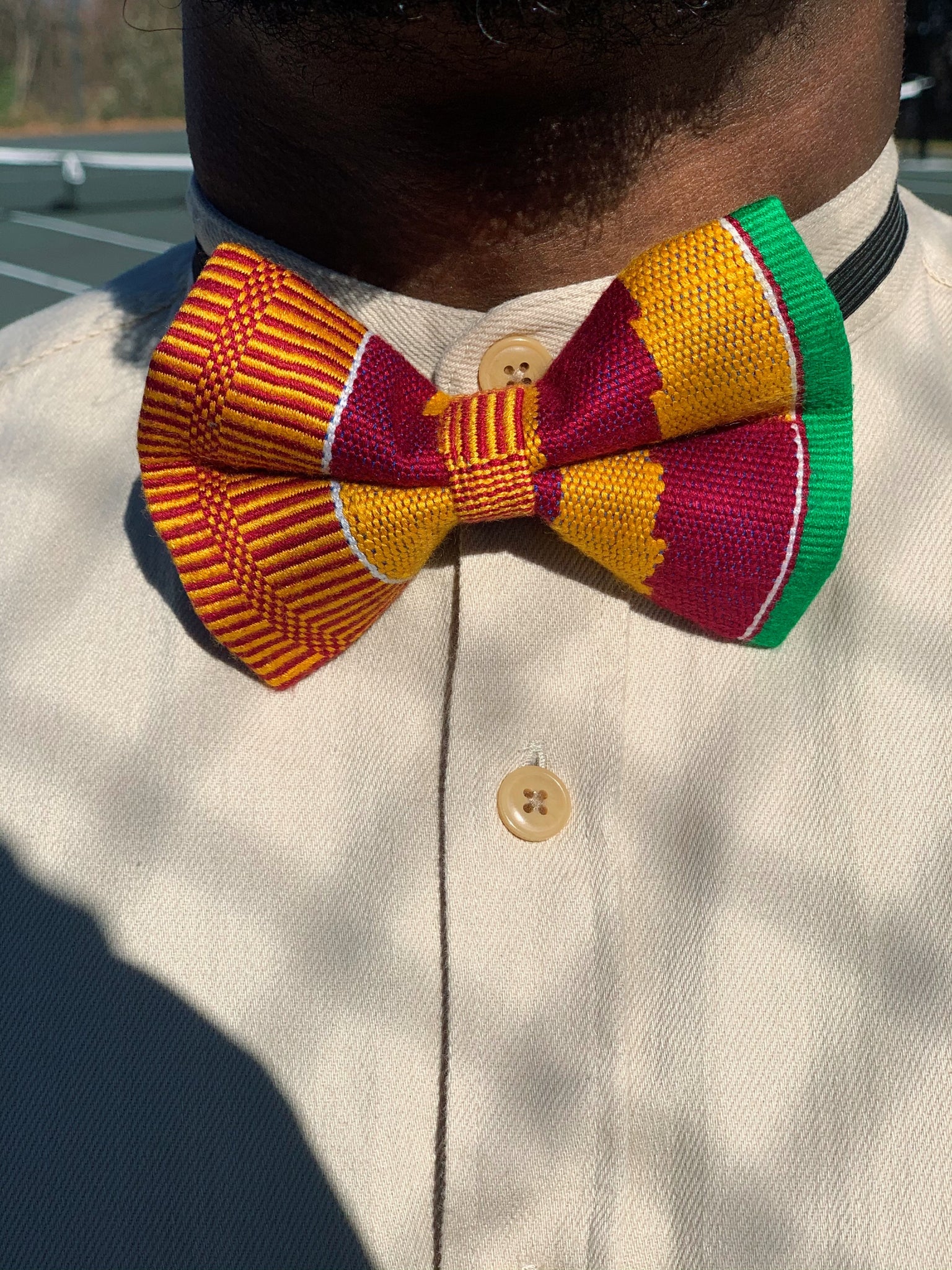 Kente Bow Tie and Pocket Square Set