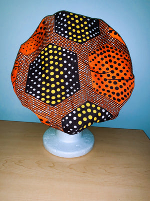 Ankara Satin Lined Bonnet