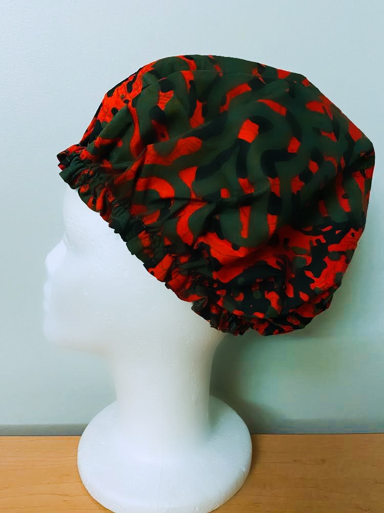 Ankara Satin Lined Bonnet