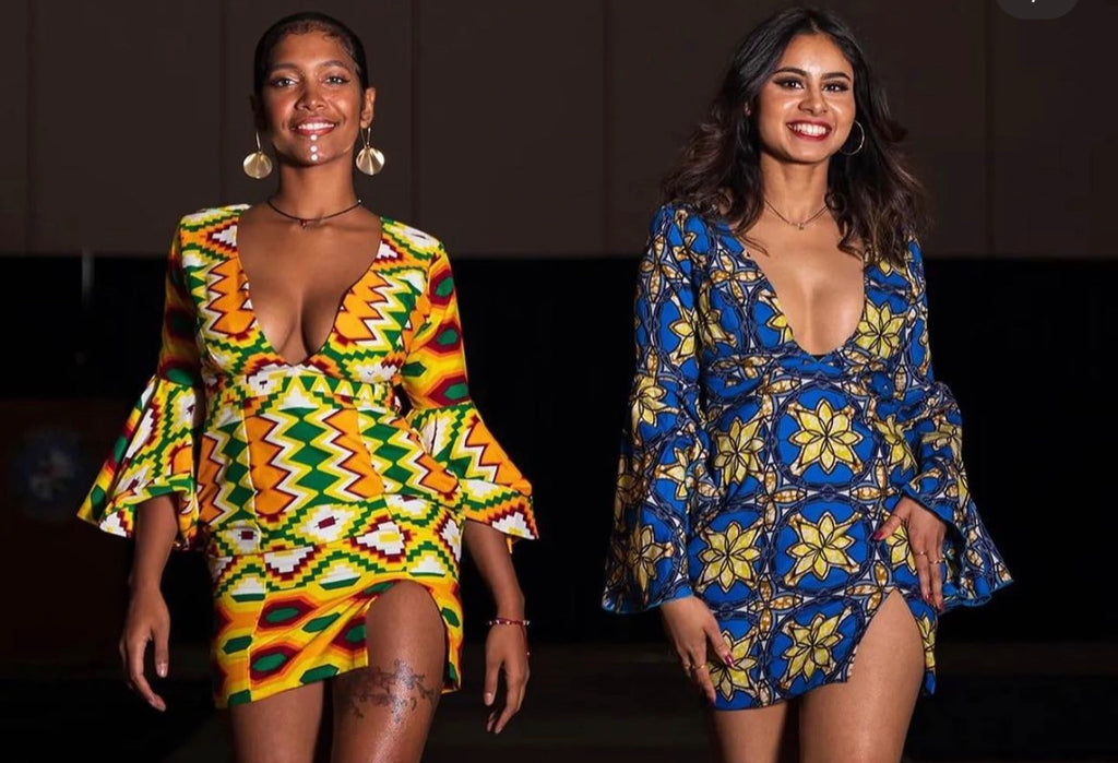 Ankara slit dress