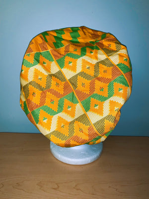 Ankara Satin Lined Bonnet