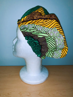 Ankara Satin Lined Bonnet