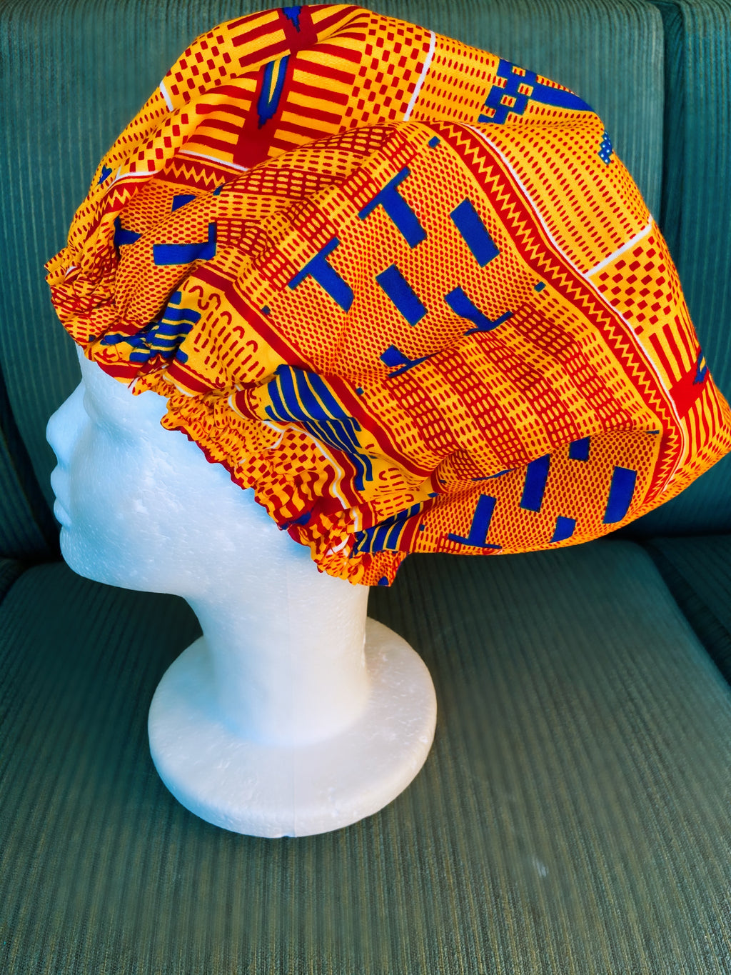 Ankara Satin Lined Bonnet