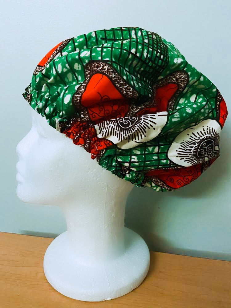 Ankara Satin Lined Bonnet
