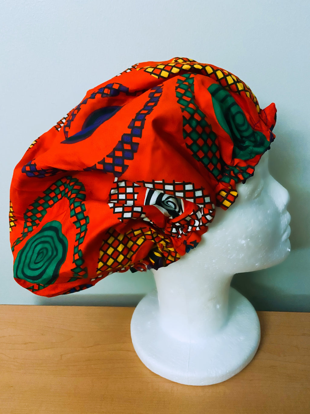 Ankara Satin Lined Bonnet