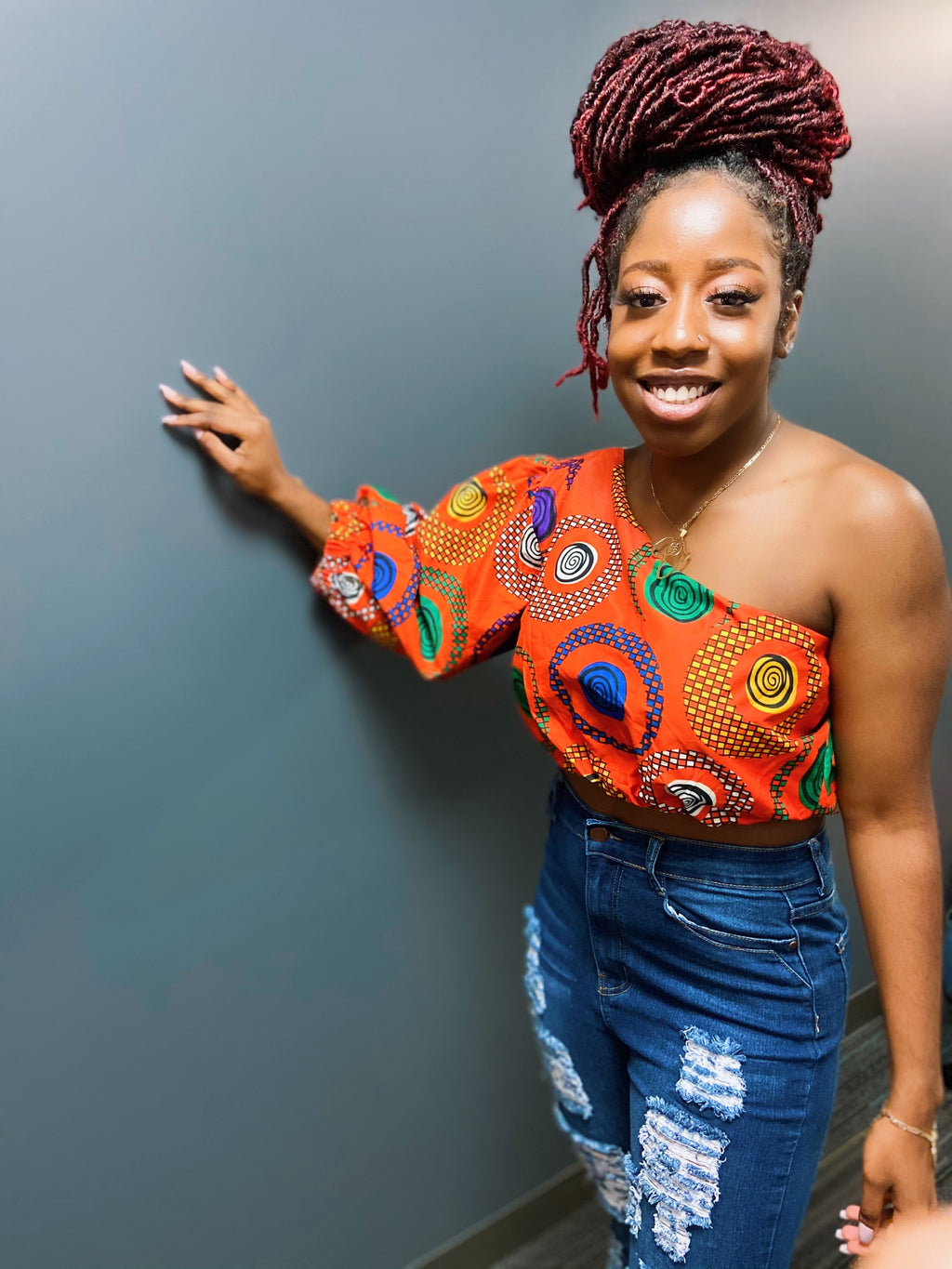Ankara One Arm Top
