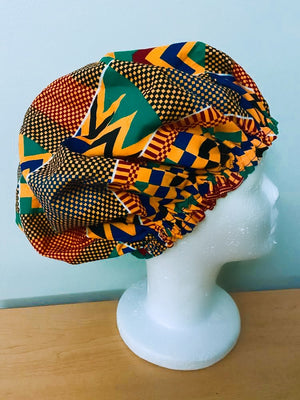 Ankara Satin Lined Bonnet