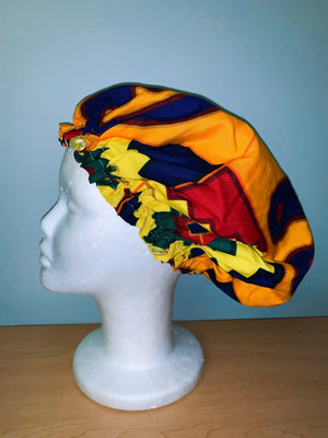 Ankara Satin Lined Bonnet