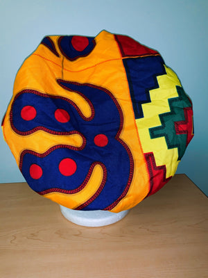Ankara Satin Lined Bonnet