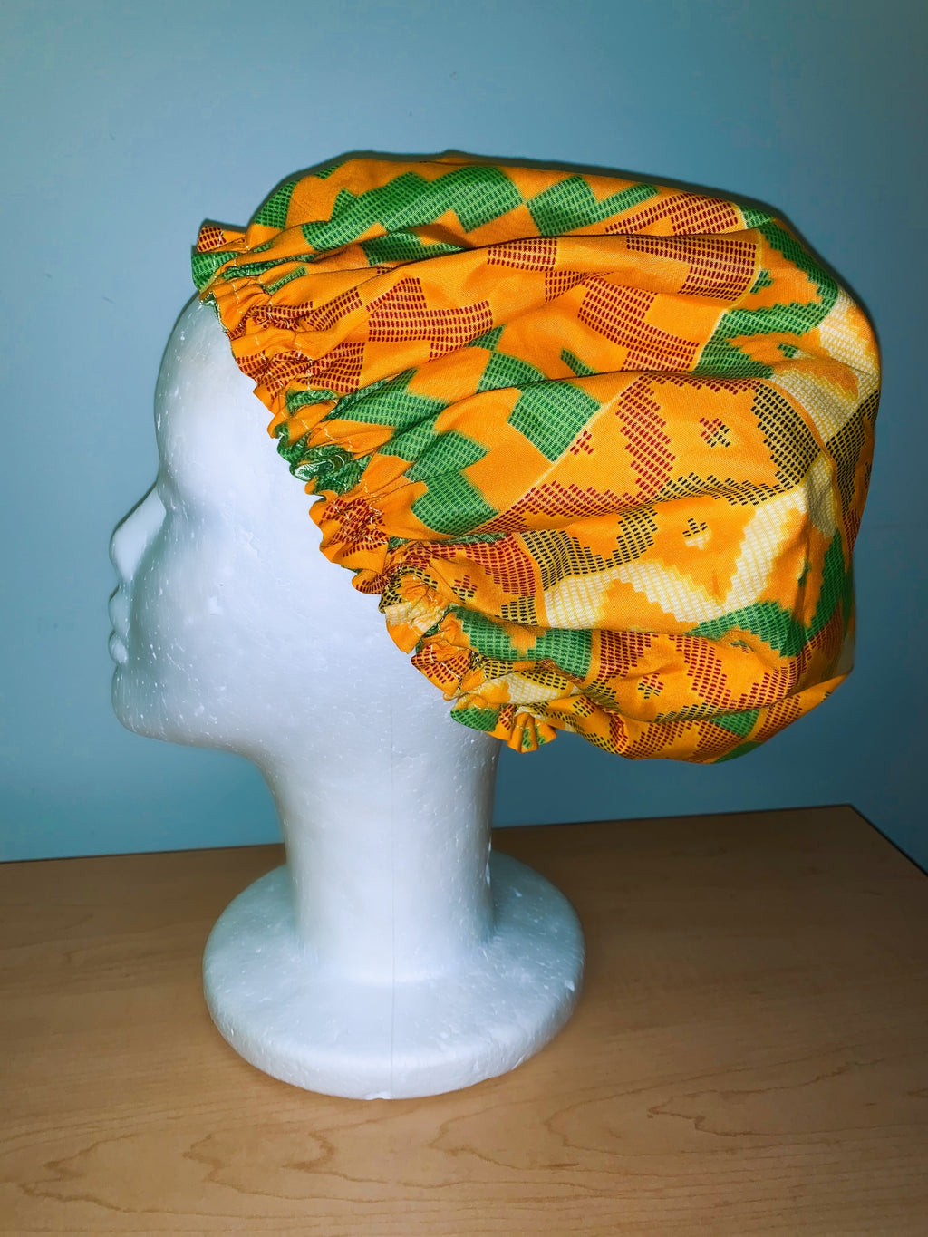 Ankara Satin Lined Bonnet