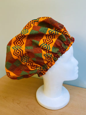 Ankara Satin Lined Bonnet