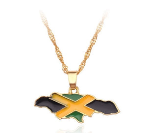 Jamaican Flag Necklace