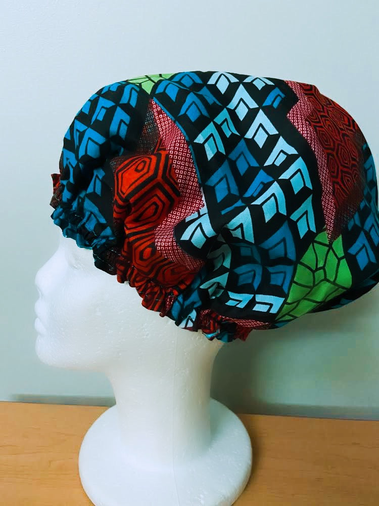 Ankara Satin Lined Bonnet