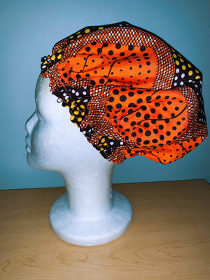 Ankara Satin Lined Bonnet