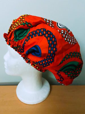 Ankara Satin Lined Bonnet