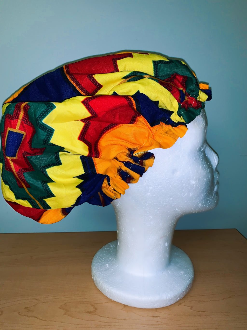Ankara Satin Lined Bonnet