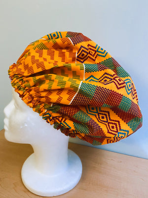 Ankara Satin Lined Bonnet