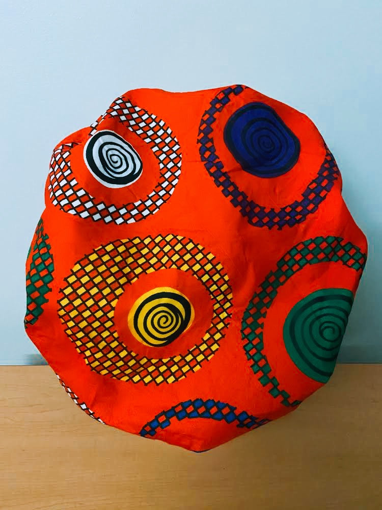 Ankara Satin Lined Bonnet
