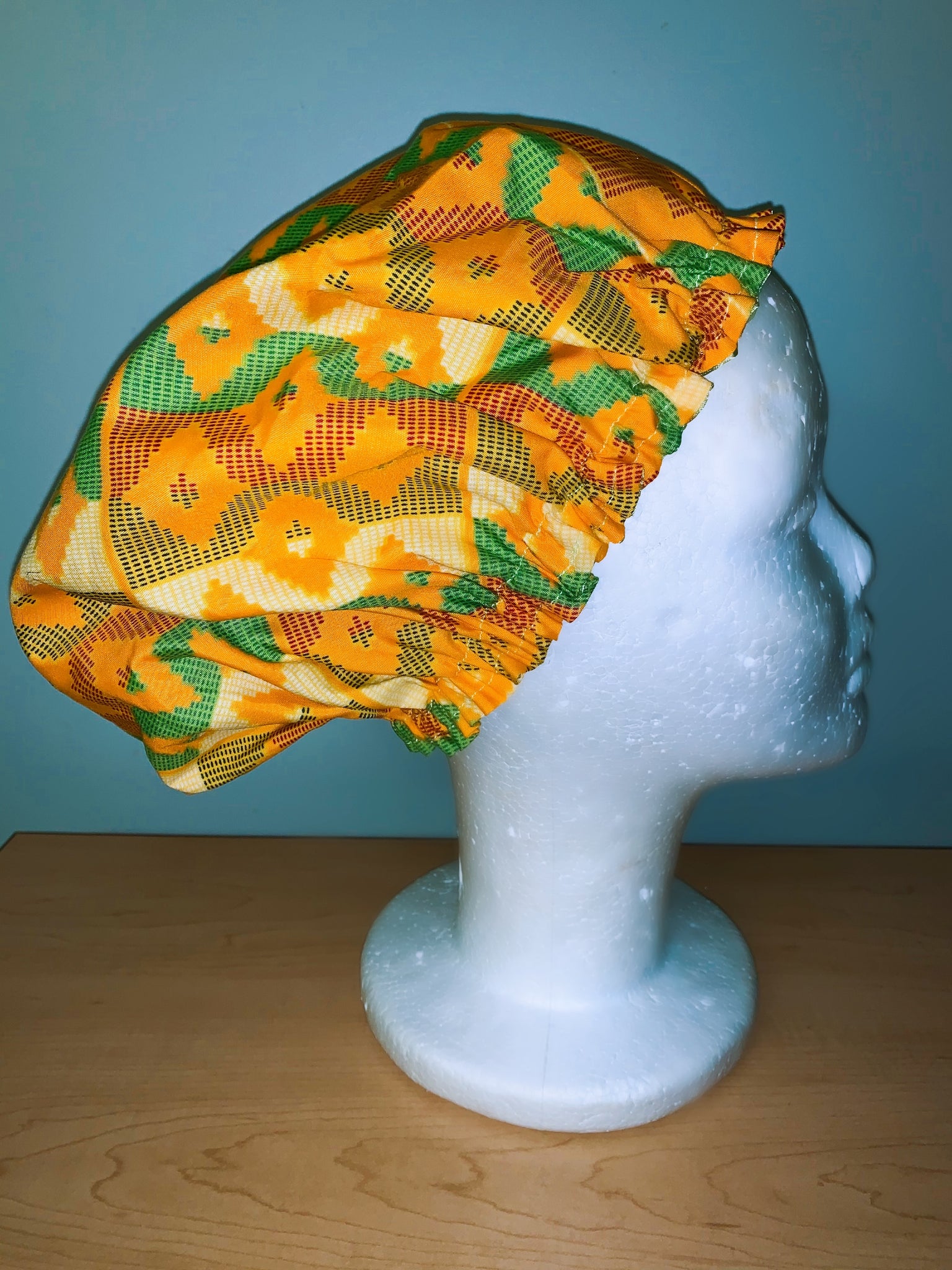 Ankara Satin Lined Bonnet