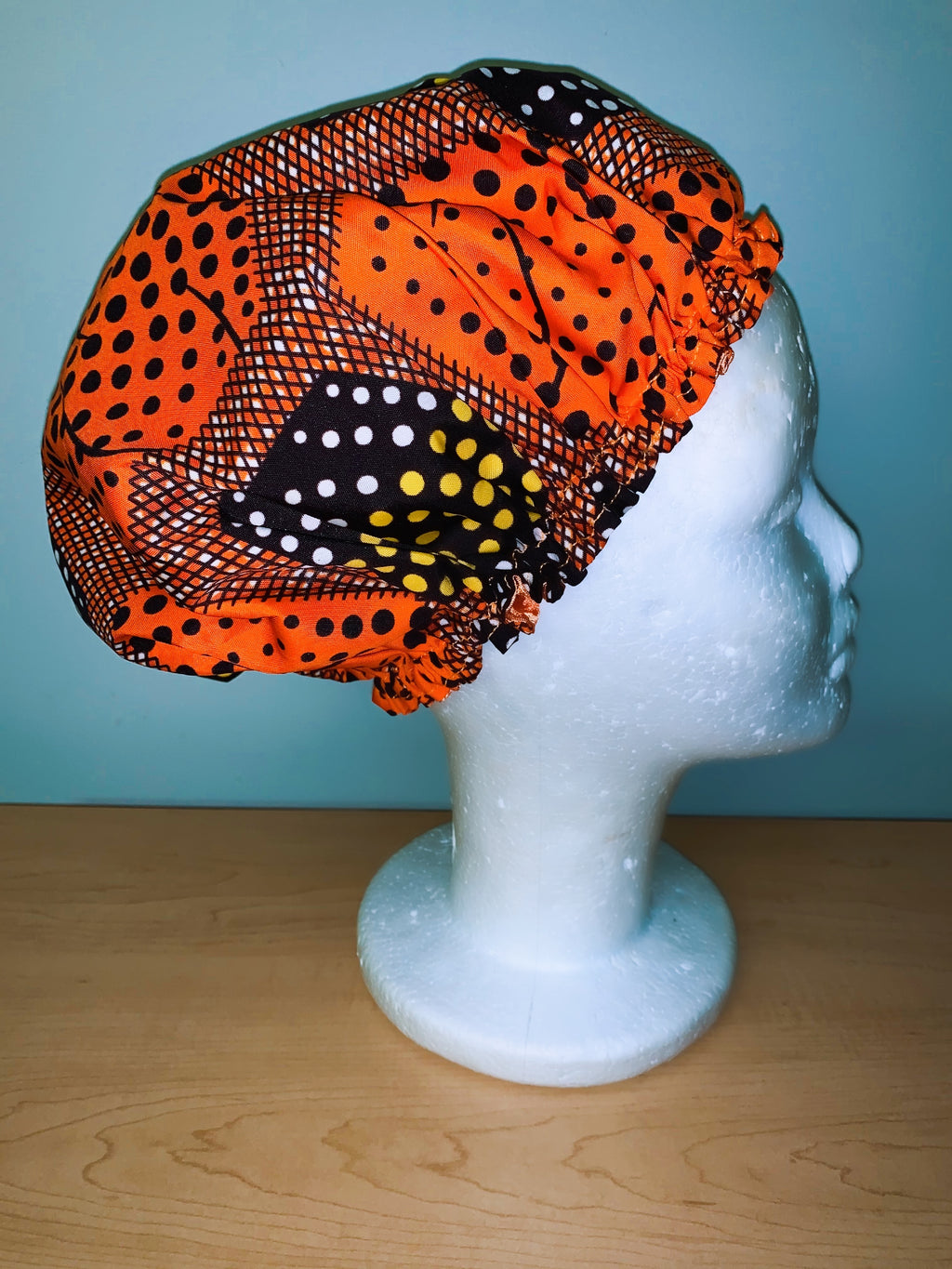 Ankara Satin Lined Bonnet