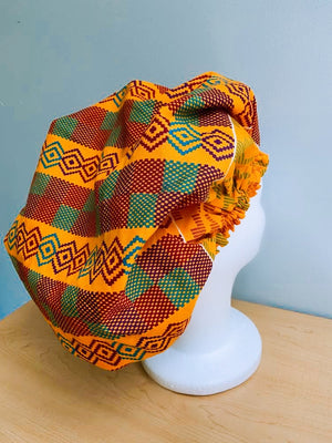 Ankara Satin Lined Bonnet
