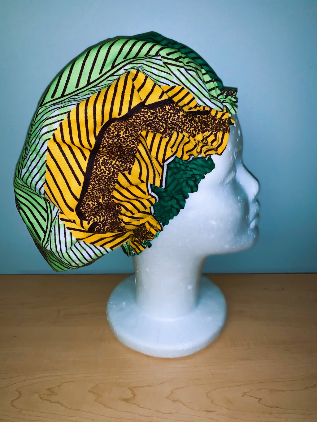 Ankara Satin Lined Bonnet