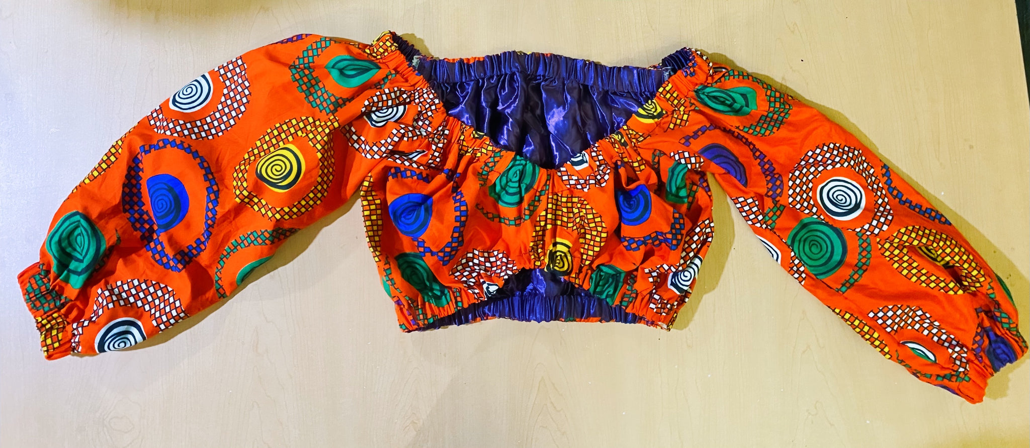 Ankara Off The Shoulder Top