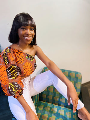 Ankara Wrap Top